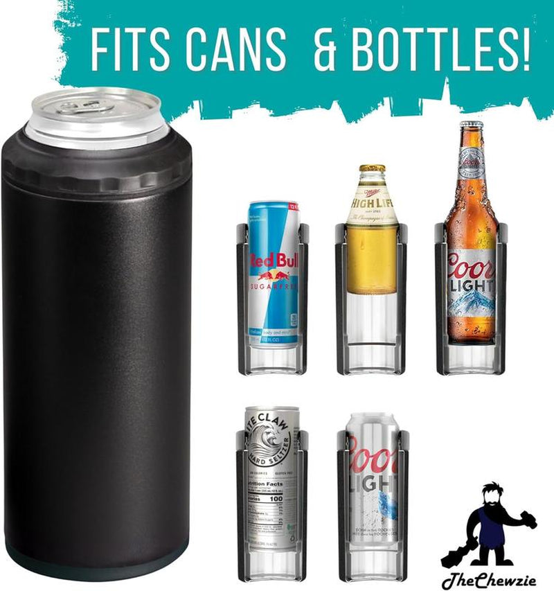 Thechewzie Brew & Chew Koozie. Chill Your Brew and Stash Your Chew/Zyn & Other Discreet Items in the Patented, Hidden, Secret Stash Container. Mug